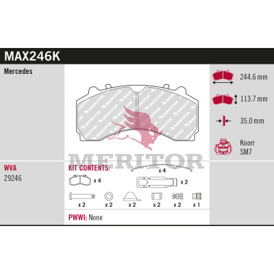 Remblokset Meritor MAX246K