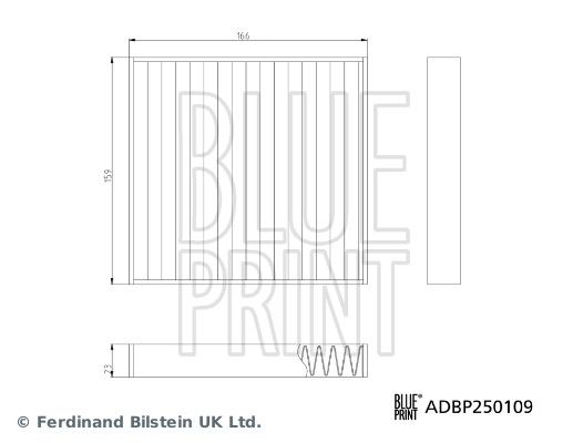 Interieurfilter Blue Print ADBP250109