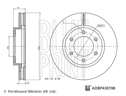 Remschijf Blue Print ADBP430198