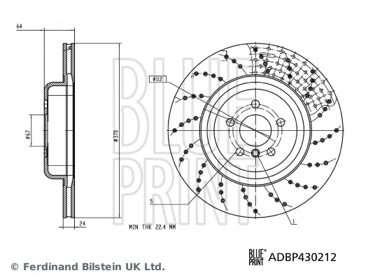 Remschijf Blue Print ADBP430212