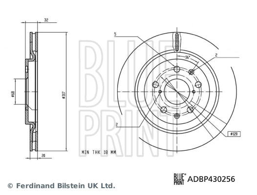 Remschijf Blue Print ADBP430256