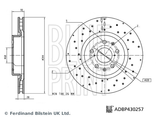 Remschijf Blue Print ADBP430257