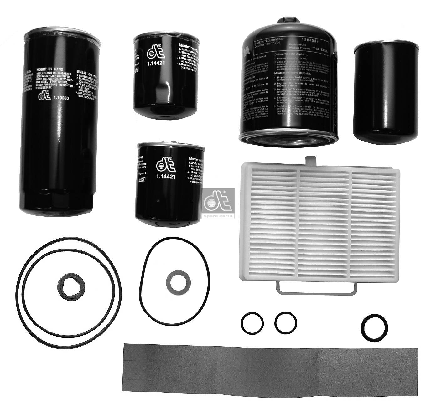Filterset Dt Spare Parts 1.34046