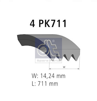 Poly V-riem Dt Spare Parts 11.12076
