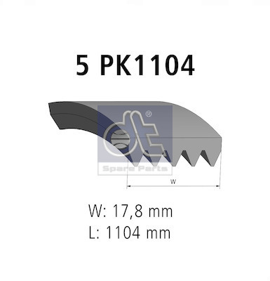 Poly V-riem Dt Spare Parts 12.15405