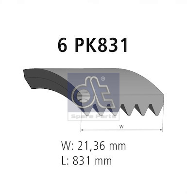 Poly V-riem Dt Spare Parts 13.43503