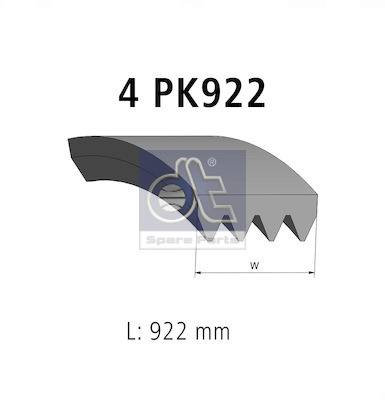 Poly V-riem Dt Spare Parts 13.43509SP