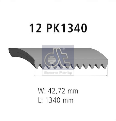 Poly V-riem Dt Spare Parts 2.21076