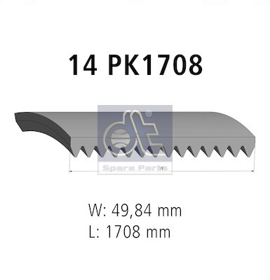 Poly V-riem Dt Spare Parts 3.34337