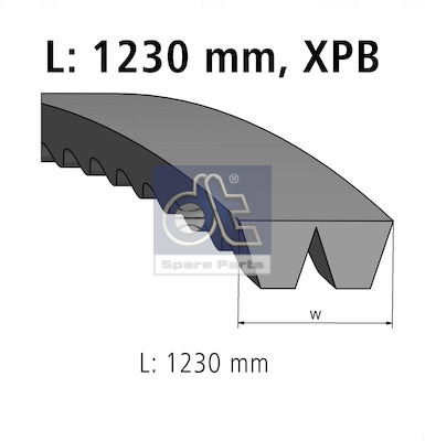 Poly V-riemen kit Dt Spare Parts 4.80677