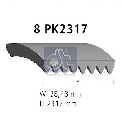 Poly V-riem Dt Spare Parts 4.81124