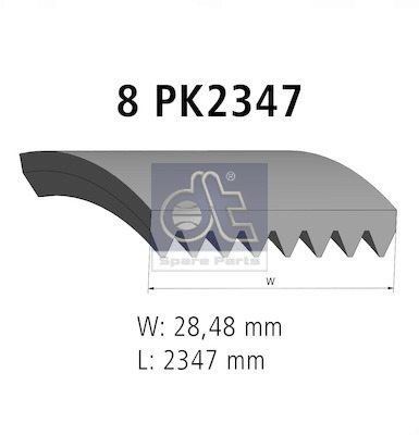 Poly V-riem Dt Spare Parts 5.41544