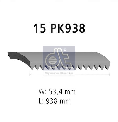 Poly V-riem Dt Spare Parts 7.54814