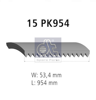 Poly V-riem Dt Spare Parts 7.54815