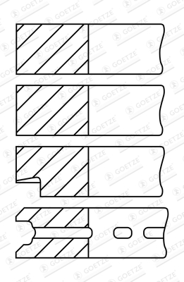 Zuigerveren Goetze Engine 08-525007-00