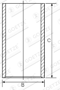Cilindervoering Goetze Engine 14-451330-00