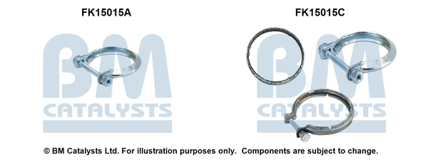 Montageset roetfilter Bm Catalysts FK15015