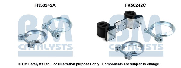 Uitlaat montageset Bm Catalysts FK50242