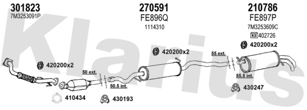 Uitlaatsysteem Klarius 790566E
