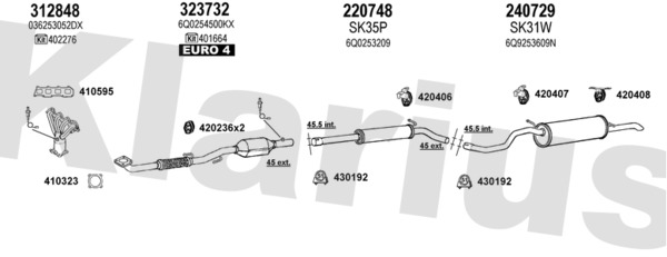 Uitlaatsysteem Klarius 790567E