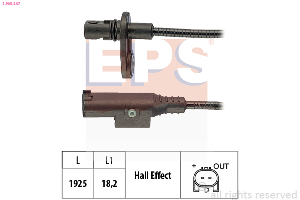 ABS sensor EPS 1.960.247
