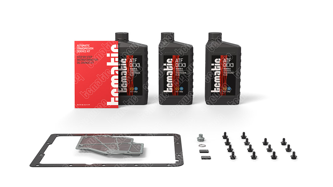 Onderd.set, olie verversen van automatische versnellingsbak Tcmatic 105.101.0032