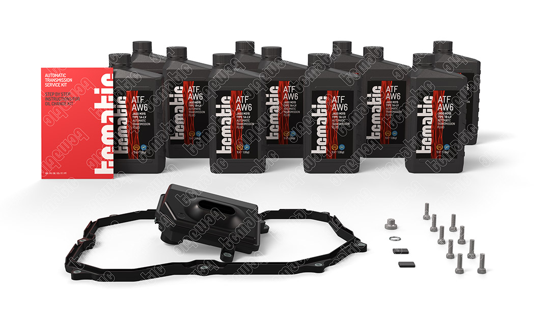 Onderd.set, olie verversen van automatische versnellingsbak Tcmatic 105.101.2075