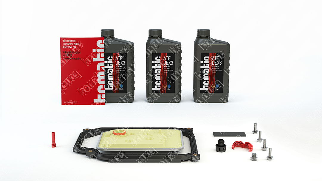 Onderd.set, olie verversen van automatische versnellingsbak Tcmatic 105.106.0002