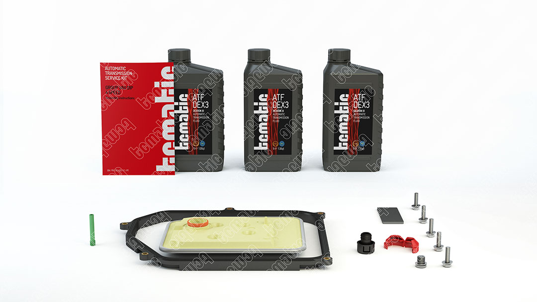 Onderd.set, olie verversen van automatische versnellingsbak Tcmatic 105.106.0004