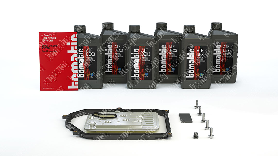 Onderd.set, olie verversen van automatische versnellingsbak Tcmatic 105.106.1009