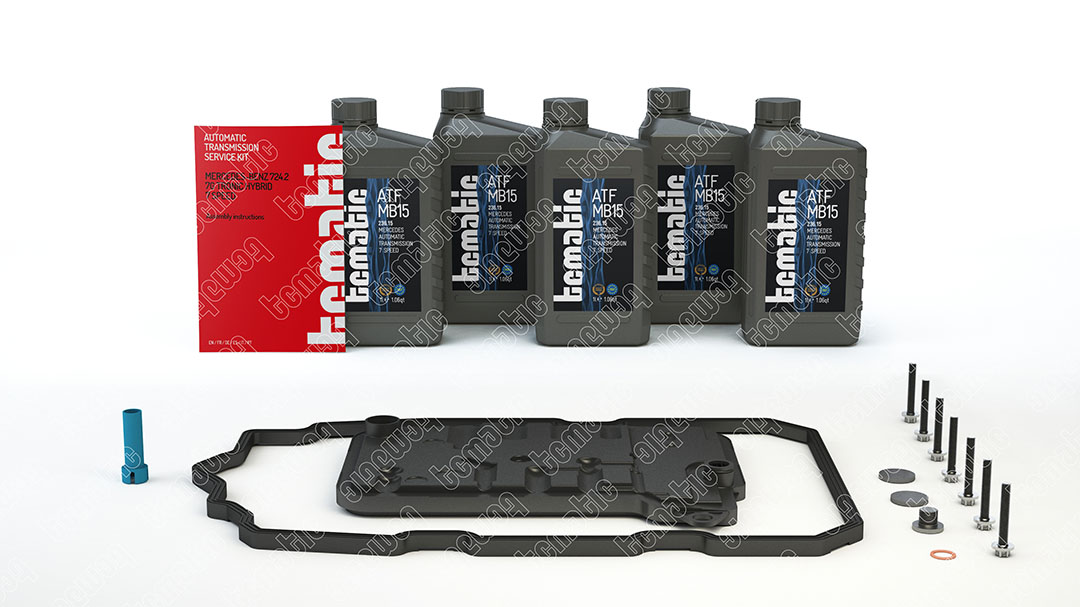 Onderd.set, olie verversen van automatische versnellingsbak Tcmatic 105.108.3014