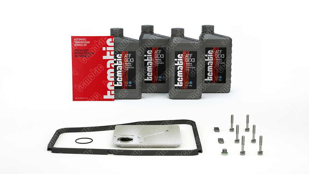 Onderd.set, olie verversen van automatische versnellingsbak Tcmatic 105.111.0001