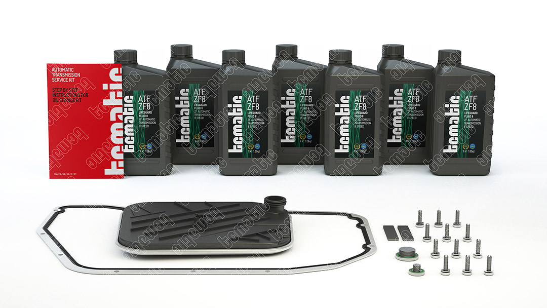 Onderd.set, olie verversen van automatische versnellingsbak Tcmatic 105.111.0025