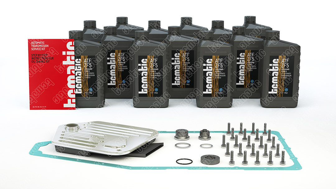 Onderd.set, olie verversen van automatische versnellingsbak Tcmatic 105.111.1011