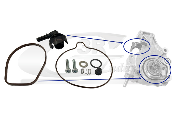 Reparatieset, onderdrukpomp (remsysteem) 3RG 74207