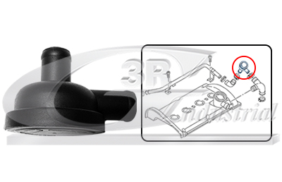 Ontluchtingklep nokkenasbehuizing 3RG 82708