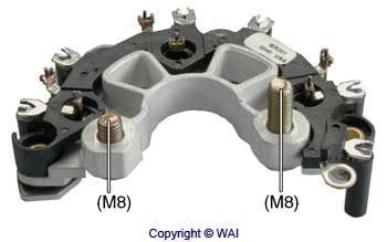 Dynamo gelijkrichter (Diodebrug) WAI IBR201