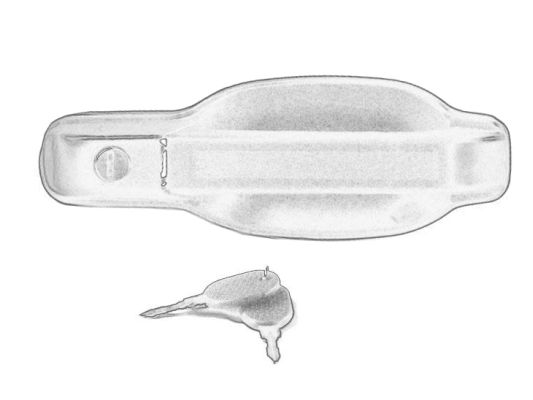 Portiergreep buitenkant Pacol IVE-DH-0018