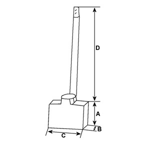 Koolborstel, startmotor Hc-Cargo F 032 0RX 874