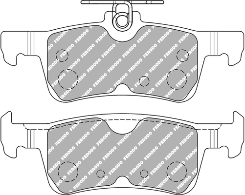 Remblokkenset, schijfrem Ferodo Racing FCP5130H