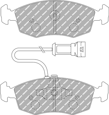 Remblokset Ferodo Racing FDS276