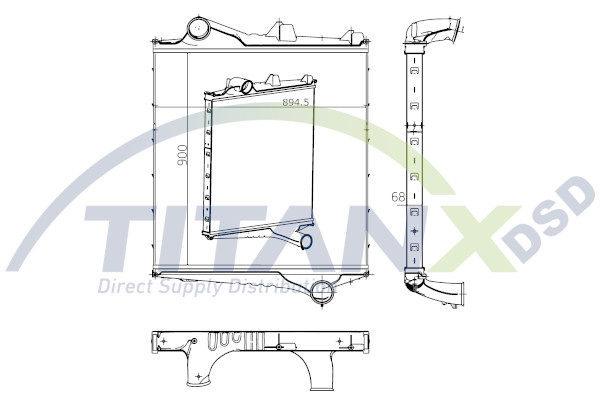 Interkoeler Titanx IX129001