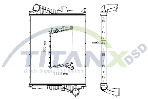 Interkoeler Titanx IX129002