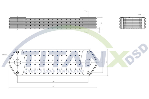 Oliekoeler motorolie Titanx OX149001