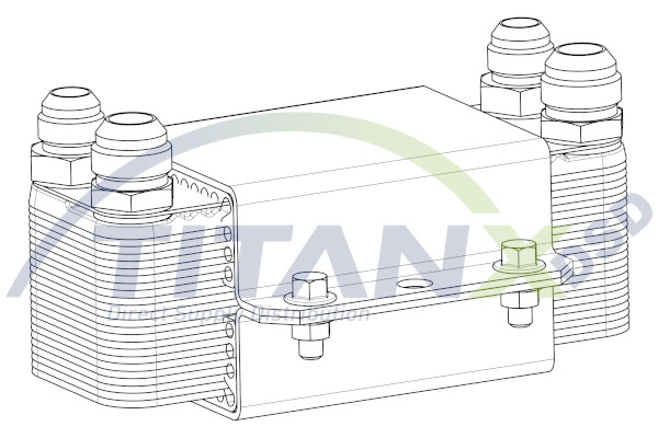 Oliekoeler motorolie Titanx OX509007