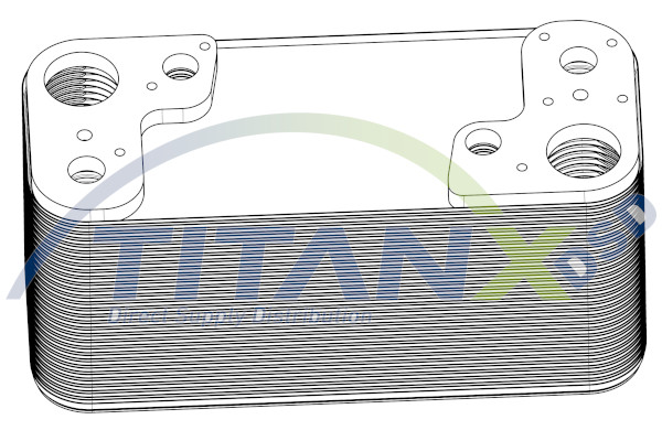 Oliekoeler motorolie Titanx OX509009