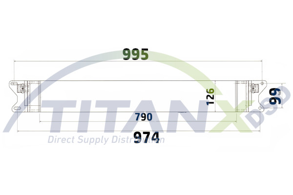 Oliekoeler motorolie Titanx OX609004