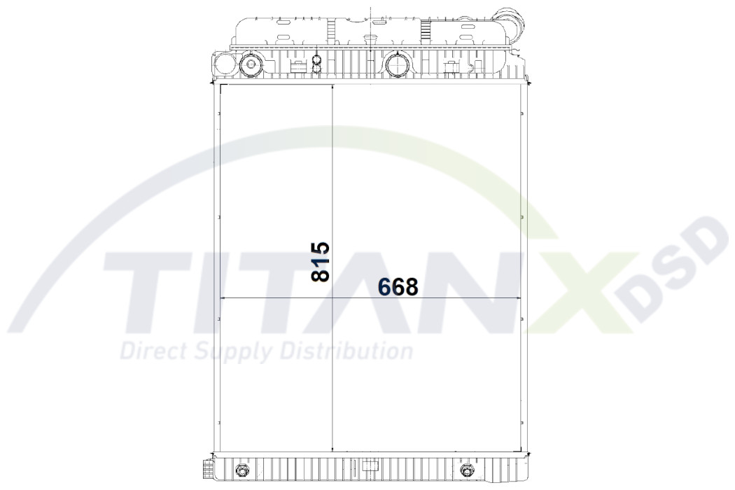 Radiateur Titanx RX119015