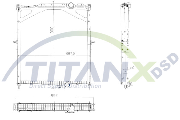 Radiateur Titanx RX129004