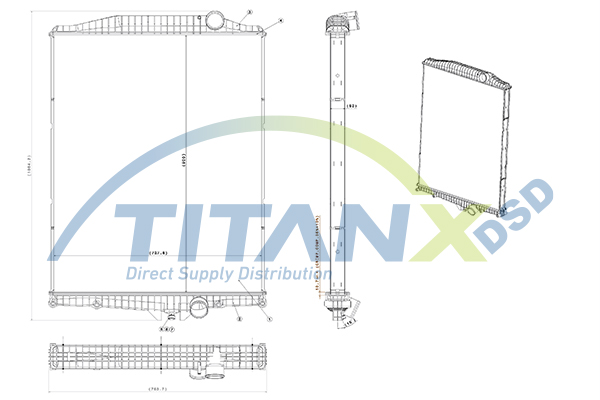 Radiateur Titanx RX129015